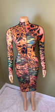 Load image into Gallery viewer, Doll Leopard Midi Bodycon Dress
