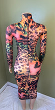 Load image into Gallery viewer, Doll Leopard Midi Bodycon Dress
